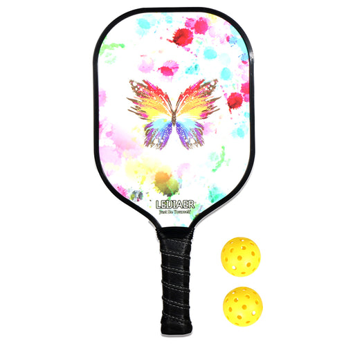 Custom design pickleball racket indoor outdoor sports honeycomb pp carbon fiber grit texture 3k 12k 18k pickle ball racquets