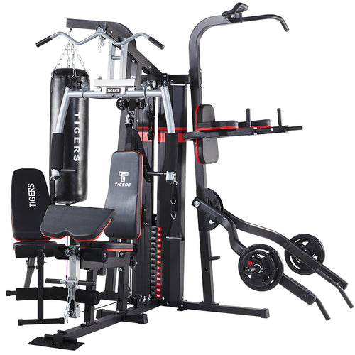 Home multi functional 4 station gym fitness equipment strength training machine