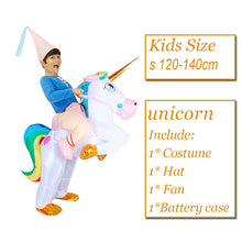 Laden Sie das Bild in den Galerie-Viewer, Adult Kids Inflatable Dinosaur Costume T REX women Men Costumes dinosaur Alien Halloween Party Fancy Dress suit Carnival Cosplay