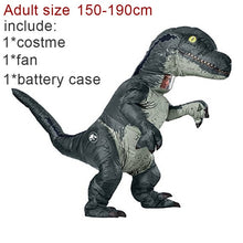 Laden Sie das Bild in den Galerie-Viewer, Adult Kids Inflatable Dinosaur Costume T REX women Men Costumes dinosaur Alien Halloween Party Fancy Dress suit Carnival Cosplay